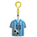 Rubber Soccer Coin Purse w/ Keychain